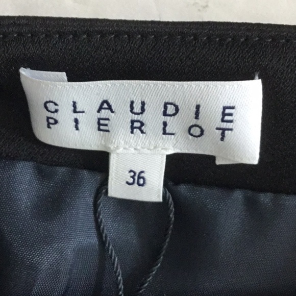 Claudie Pierlot Pinstriped Skirt Size Small 4 - Picture 4 of 6